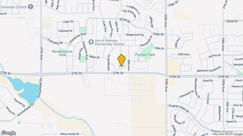 3821 Tumbleweed Dr Map and Location Details