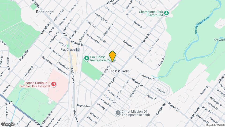 803 Rhawn St Map and Location Details