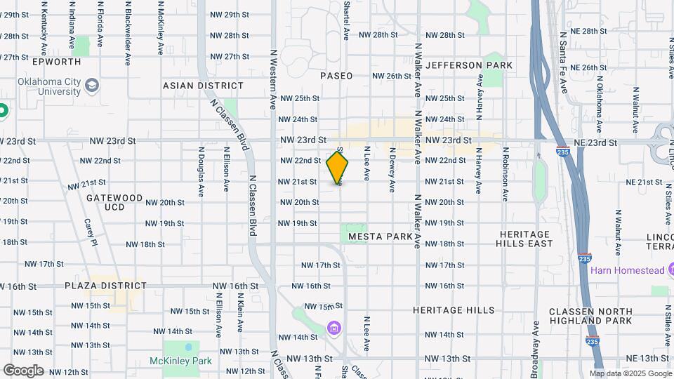 2117 N Shartel Ave Map and Location Details