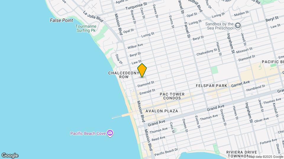 861 Missouri St Map and Location Details