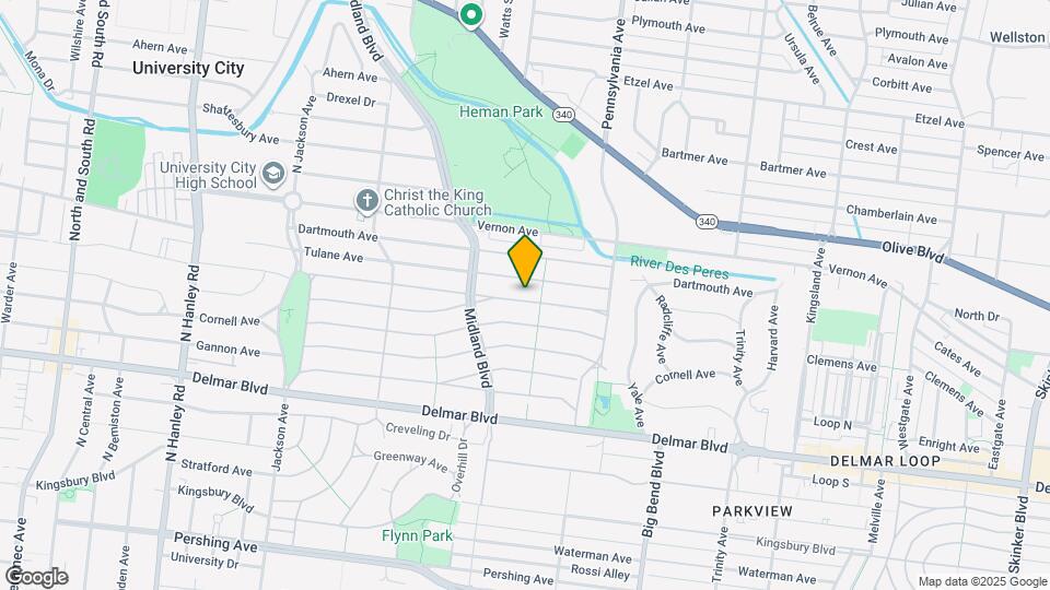 7119 Amherst Ave Map and Location Details