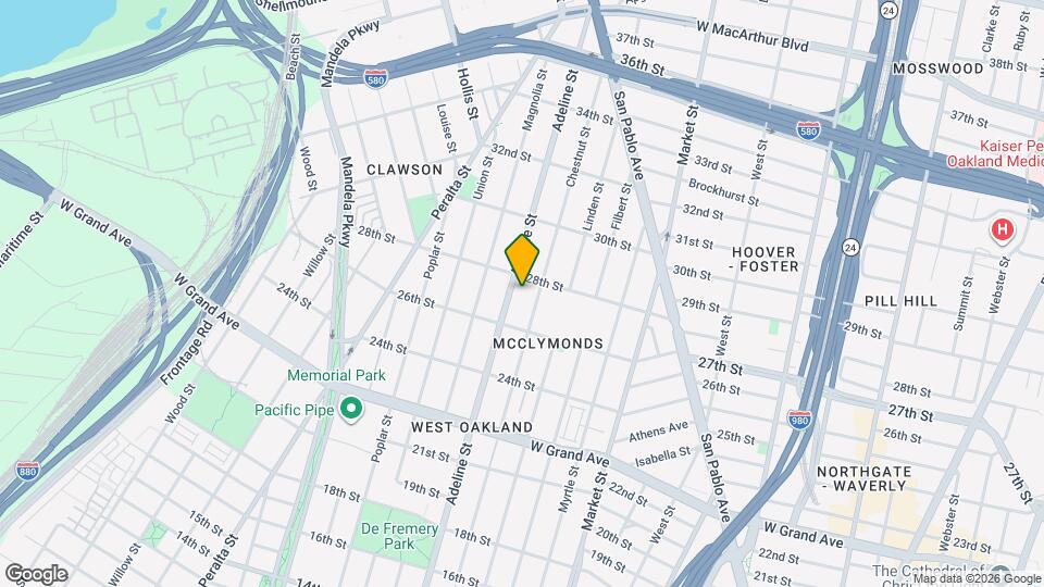 2712 Adeline St Map and Location Details