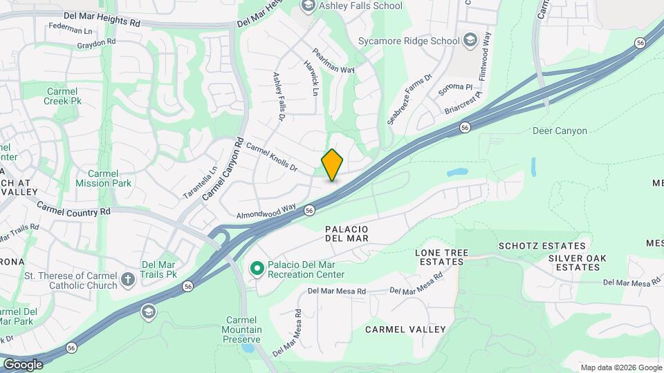 12662 Sandy Crest Ct Map and Location Details
