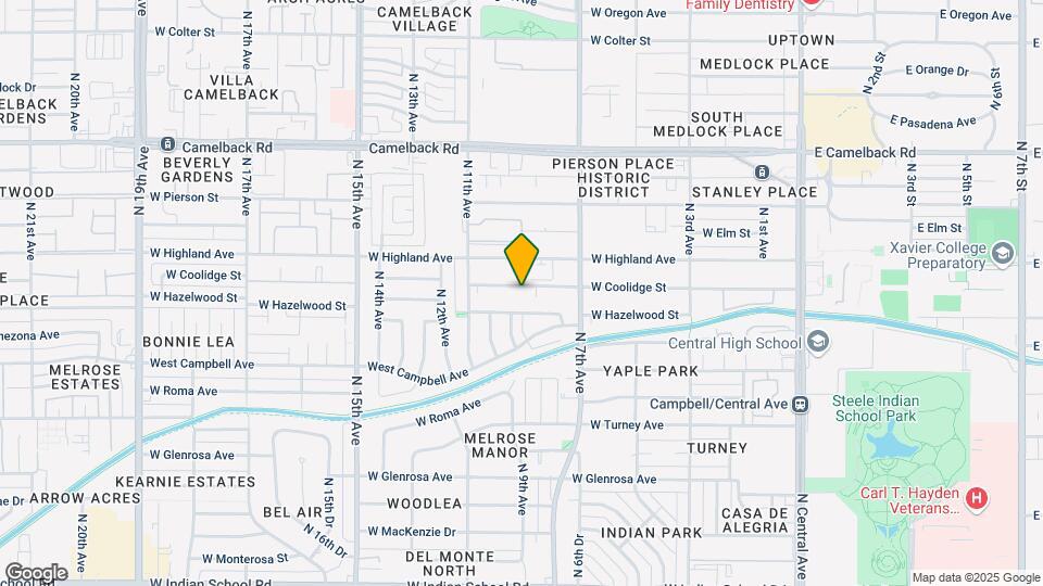 733 W Coolidge St Map and Location Details