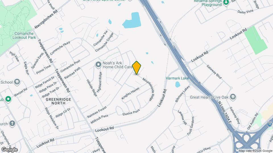 14443 Mountainside Ridge Map and Location Details