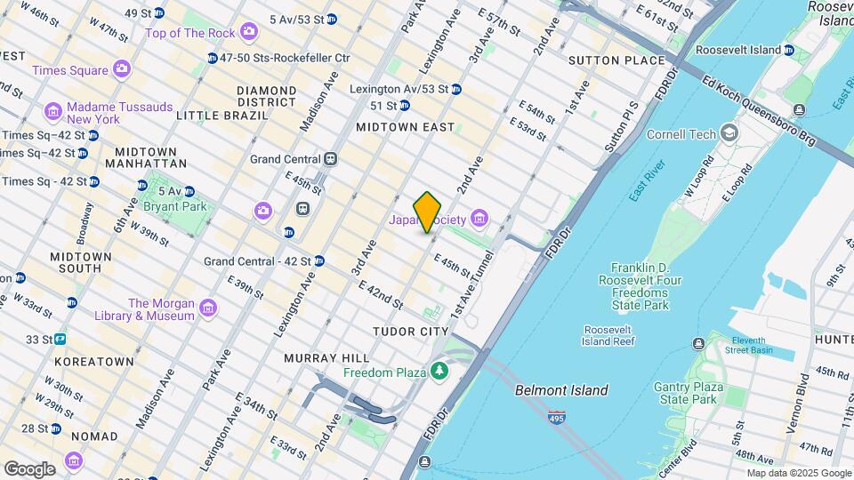 847 Second Ave Map and Location Details