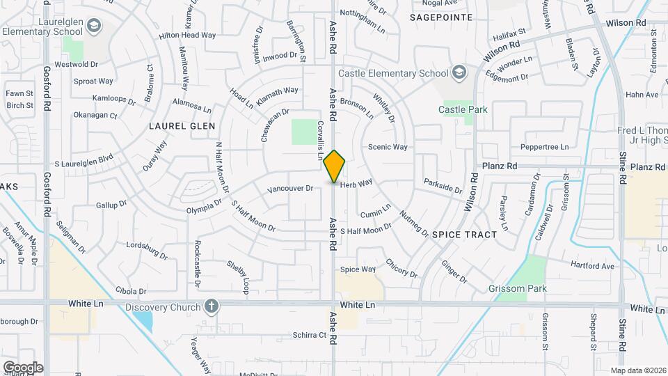 3402 Ashe Rd Map and Location Details