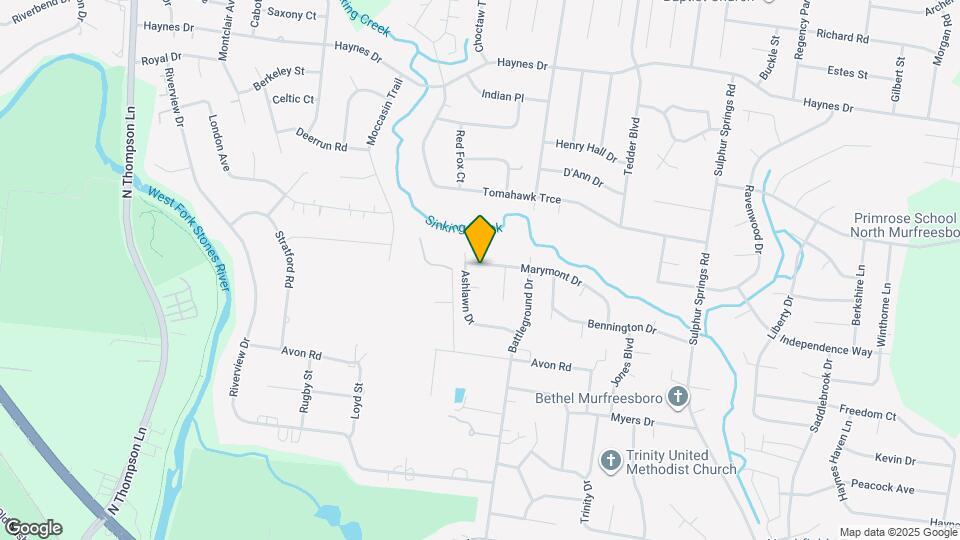 1423 Marymont Dr Map and Location Details