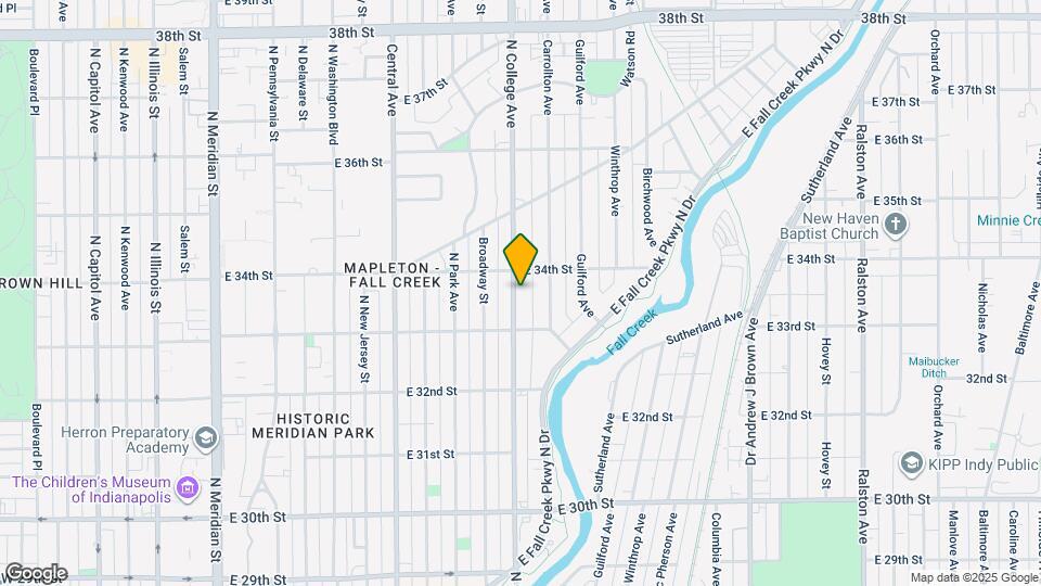 3341 N College Ave Map and Location Details