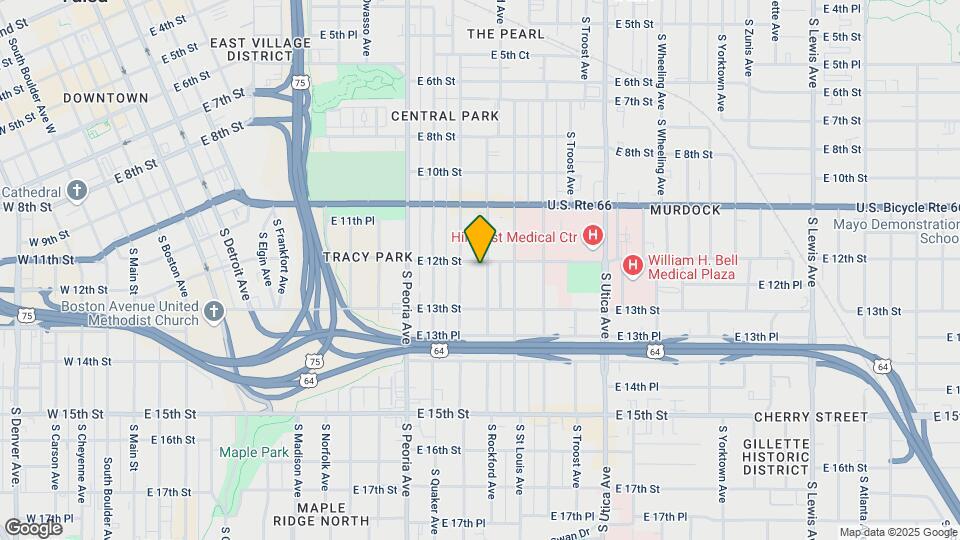 1206 S Rockford Ave Mapa y Detalles de la Ubicación