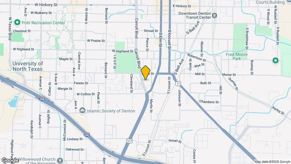 919 S Carroll Blvd Map and Location Details
