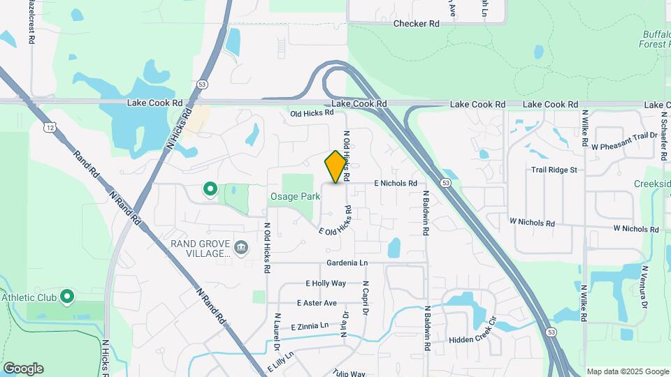2165 N Westmoreland Dr Mapa y Detalles de la Ubicación