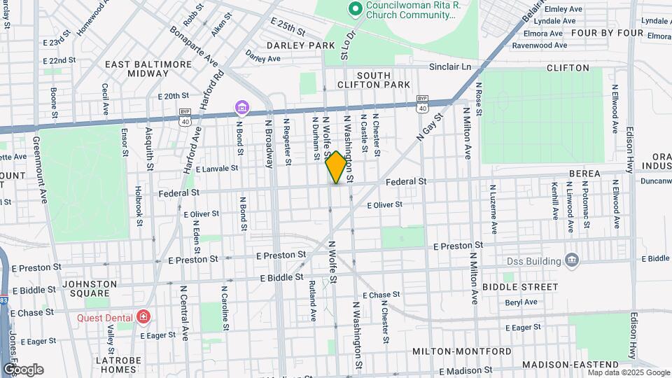 1911 Federal St Map and Location Details