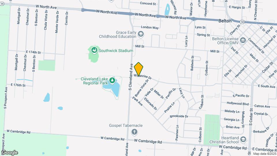 611 W Sunrise Dr Map and Location Details