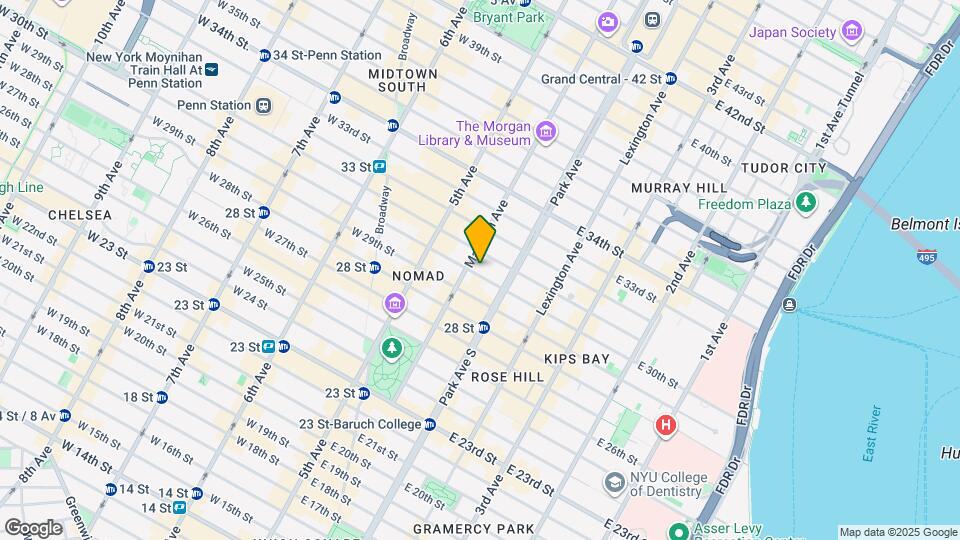 45 E 30th St Map and Location Details