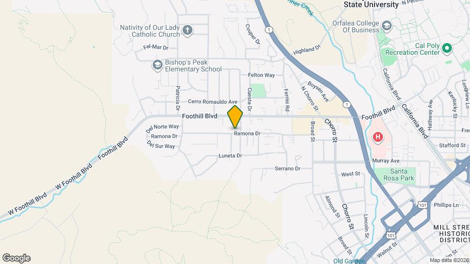 376 Ramona Dr Map and Location Details