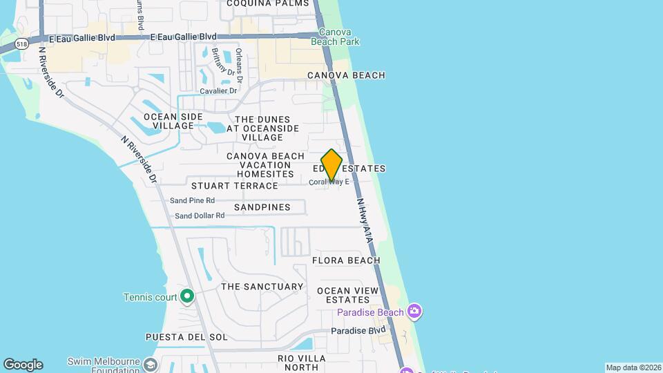 115 Coral Way E, Unit C Mapa y Detalles de la Ubicación