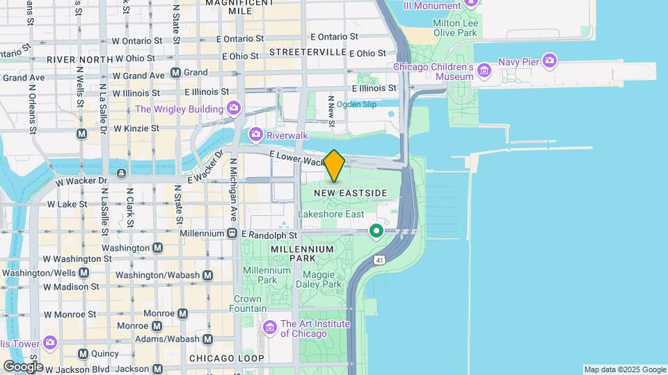 345 East South Water Street Map and Location Details