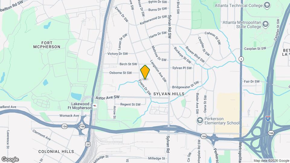 1862 Evans Dr SW Map and Location Details