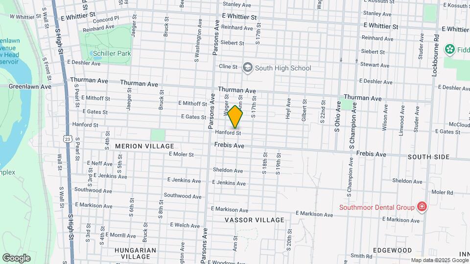 524 Hanford St Mapa y Detalles de la Ubicación