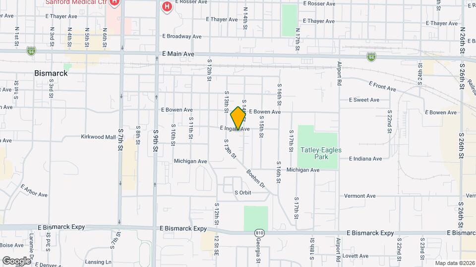 1319 E Ingals Ave Map and Location Details