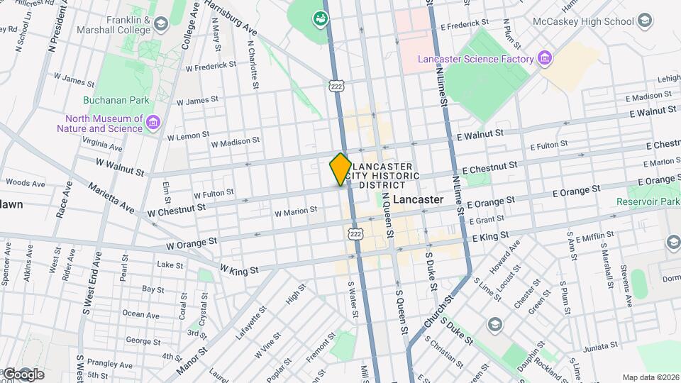 118 W Chestnut St, Unit 2B Map and Location Details