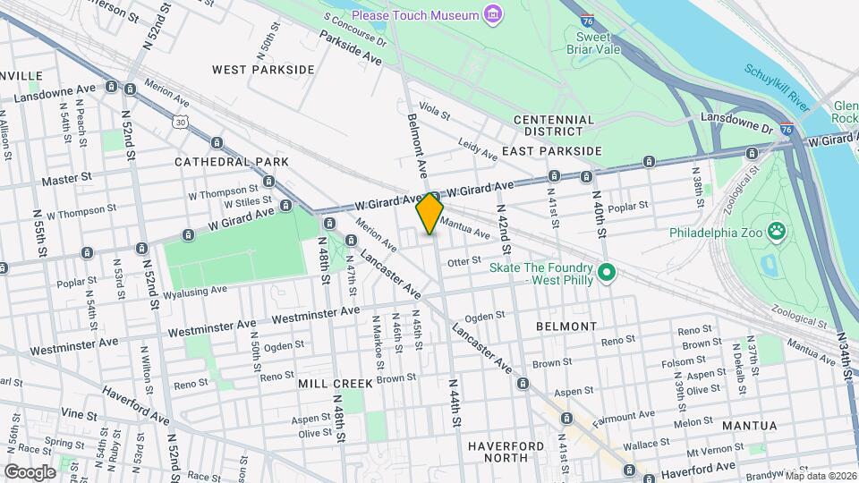 1000 Belmont Ave Map and Location Details