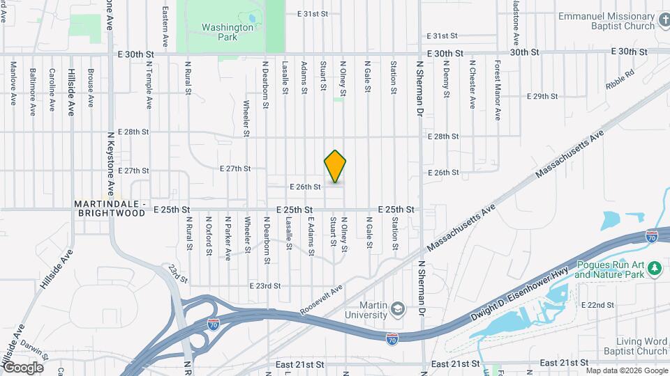 3449 E 26th St Map and Location Details