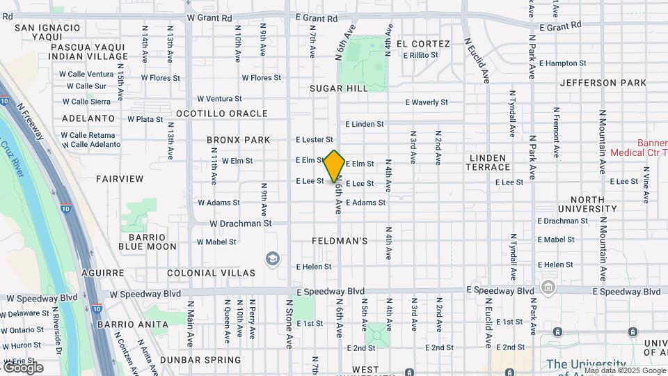 1555 N 6th Ave Mapa y Detalles de la Ubicación