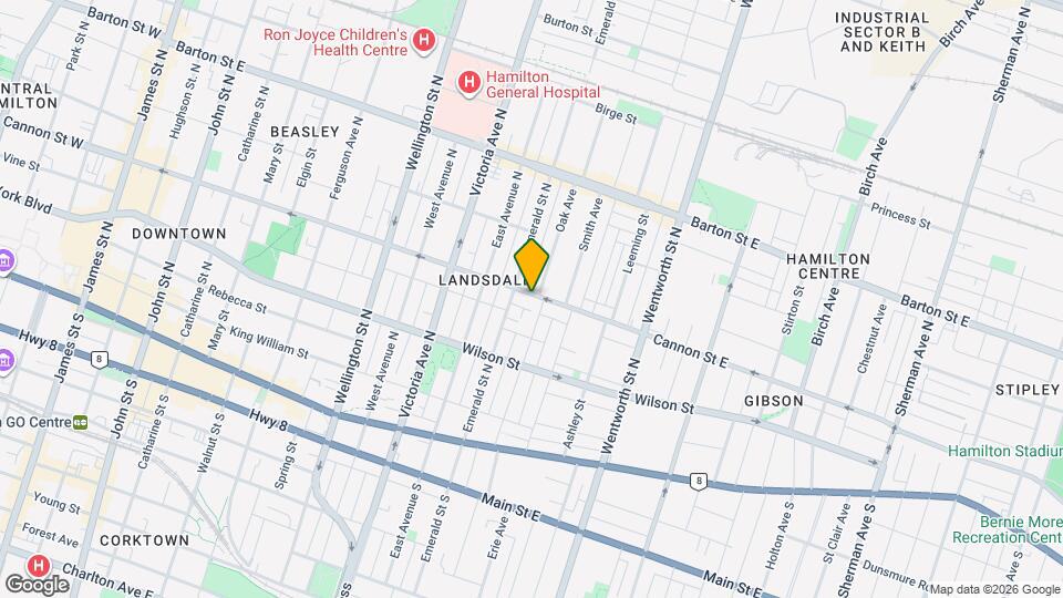 360 Cannon St E Map and Location Details