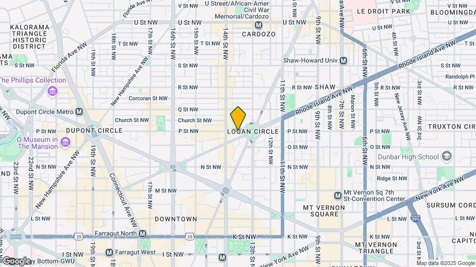 1305 Rhode Island Ave NW Map and Location Details