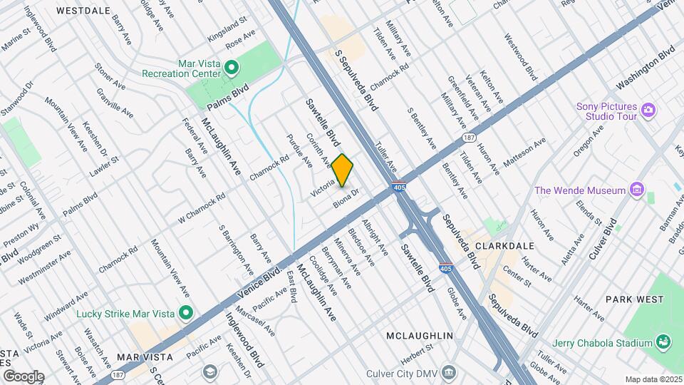 3721 Corinth Ave Mapa y Detalles de la Ubicación