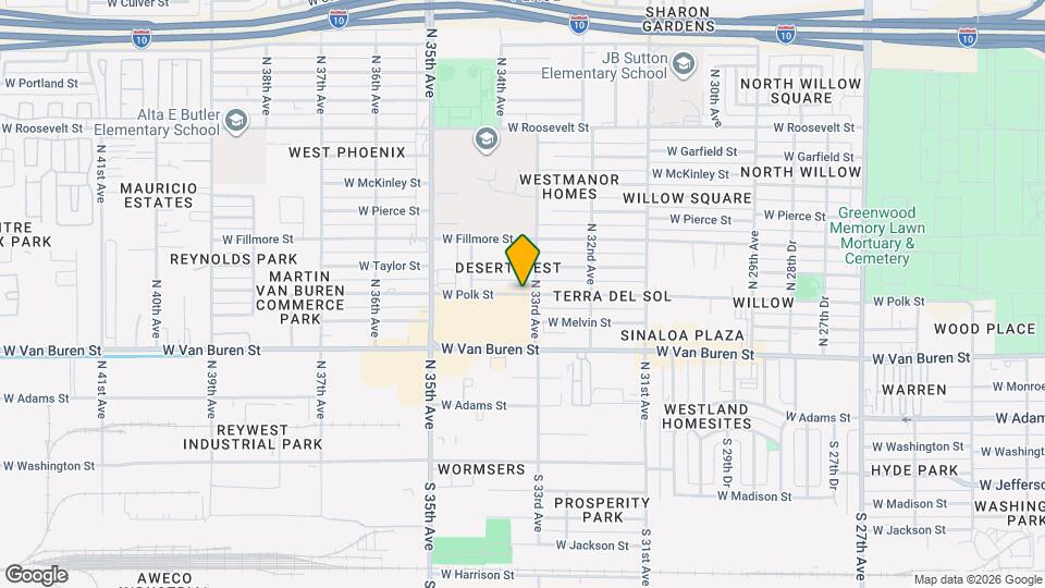2524 W Jefferson St Map and Location Details