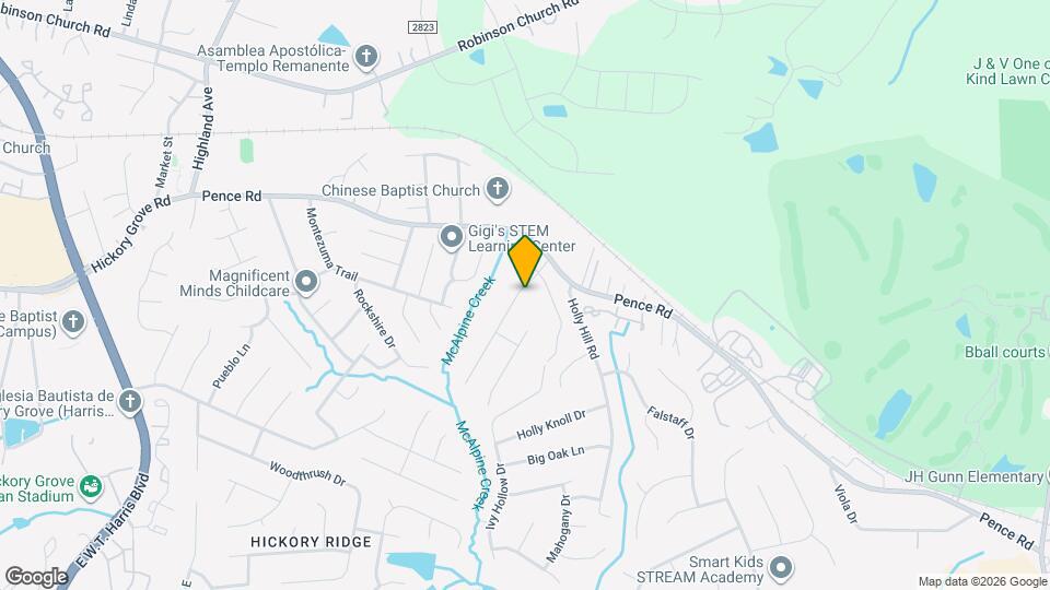 7523 Pence Pond Ln Map and Location Details