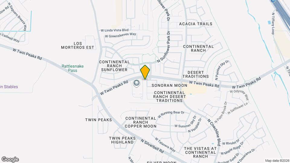 9285 N Sugar foot Dr Map and Location Details