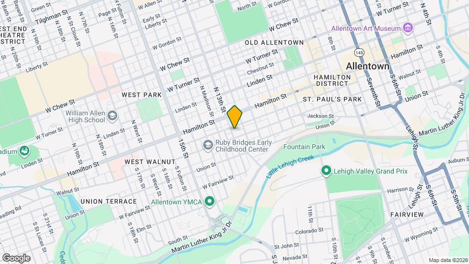 37 S 13th St Map and Location Details