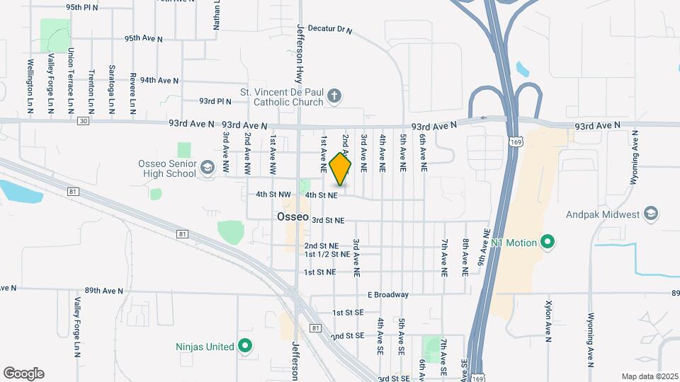 401 2nd Ave NE Map and Location Details