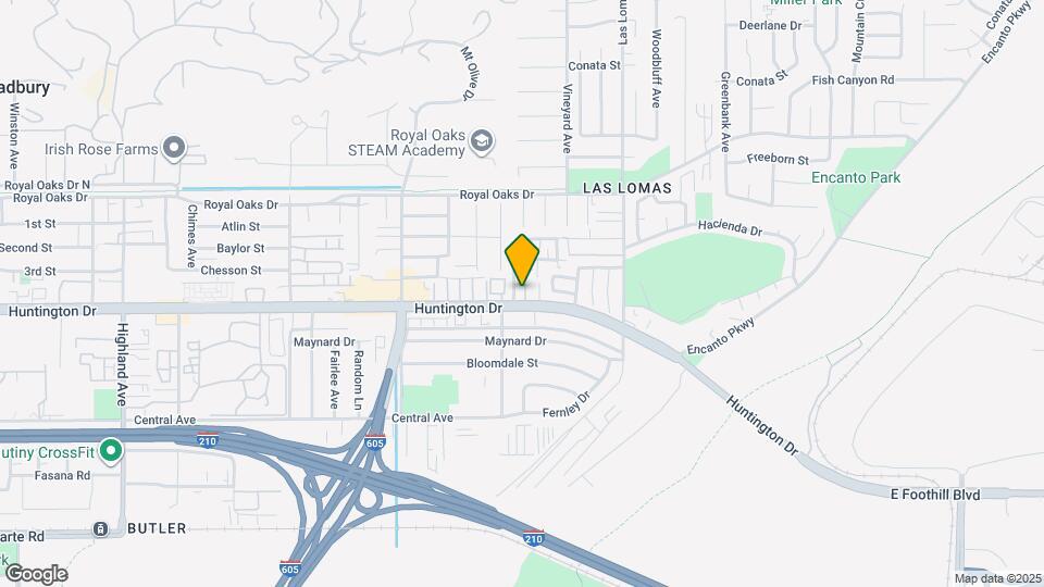 1107 Trails Ln Mapa y Detalles de la Ubicación