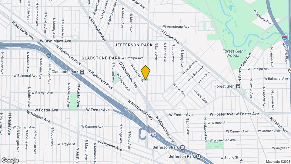 5340 N Central Ave Map and Location Details