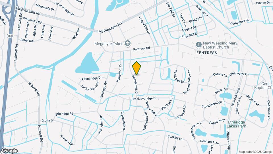 801 Brandermill Dr Map and Location Details