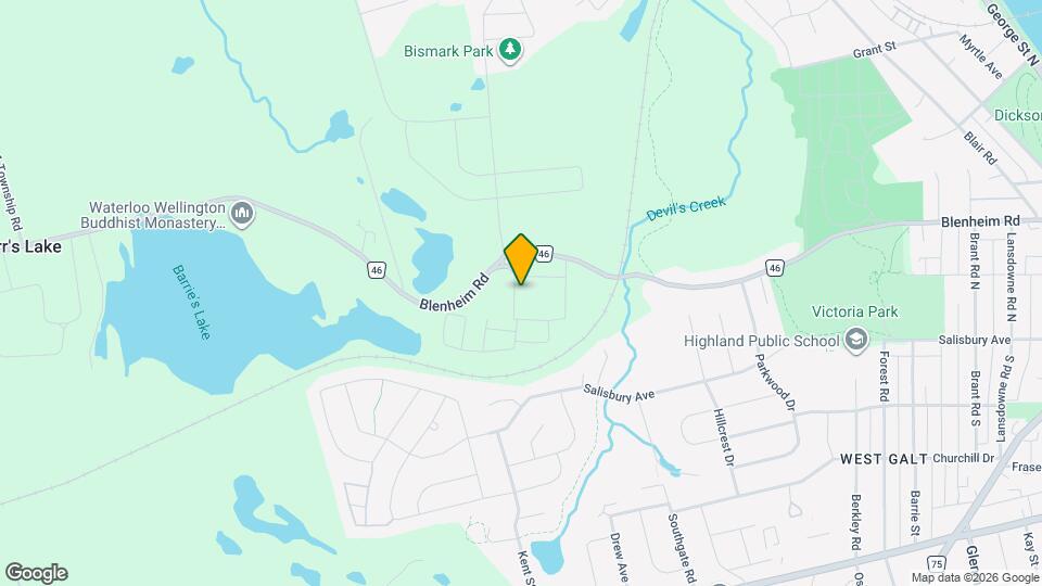 152 Queensbrook Cres Map and Location Details