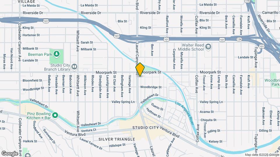 4336 Laurel Canyon Blvd Map and Location Details