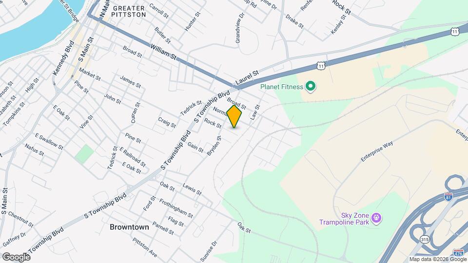 20 1/2 Rock St Map and Location Details