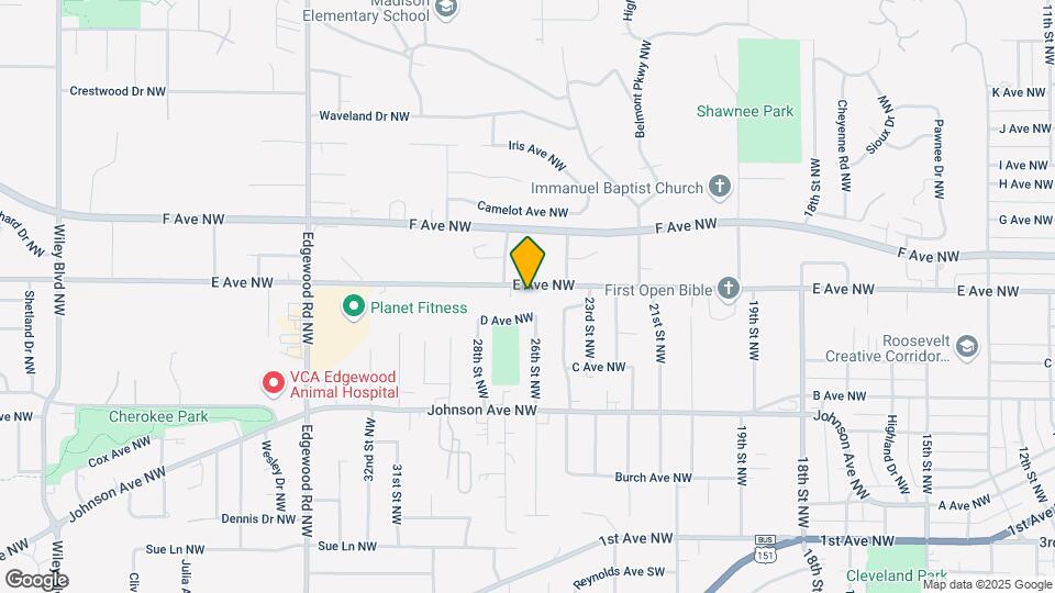 2623 E Ave NW Map and Location Details