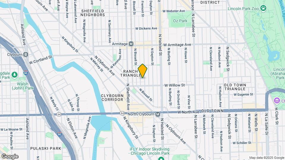 1820 N Fremont St, Unit 1X Mapa y Detalles de la Ubicación