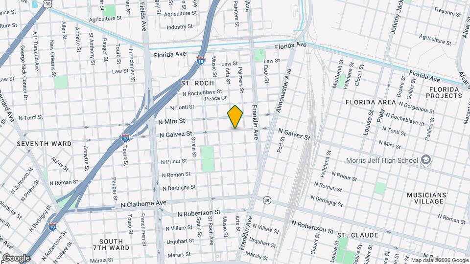 2035 Arts St, Unit C Map and Location Details