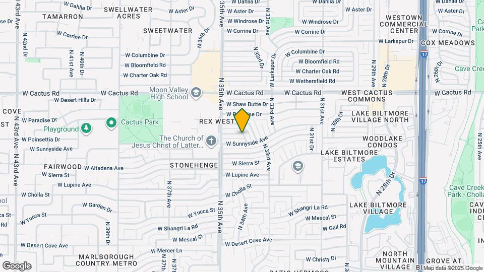 3409 W Poinsettia Dr Map and Location Details