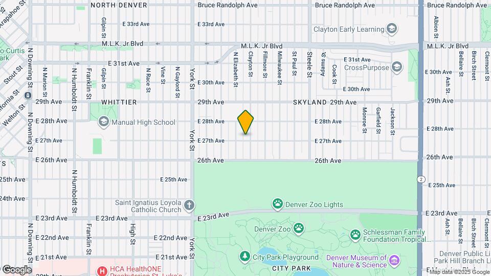 2701 Clayton St Map and Location Details