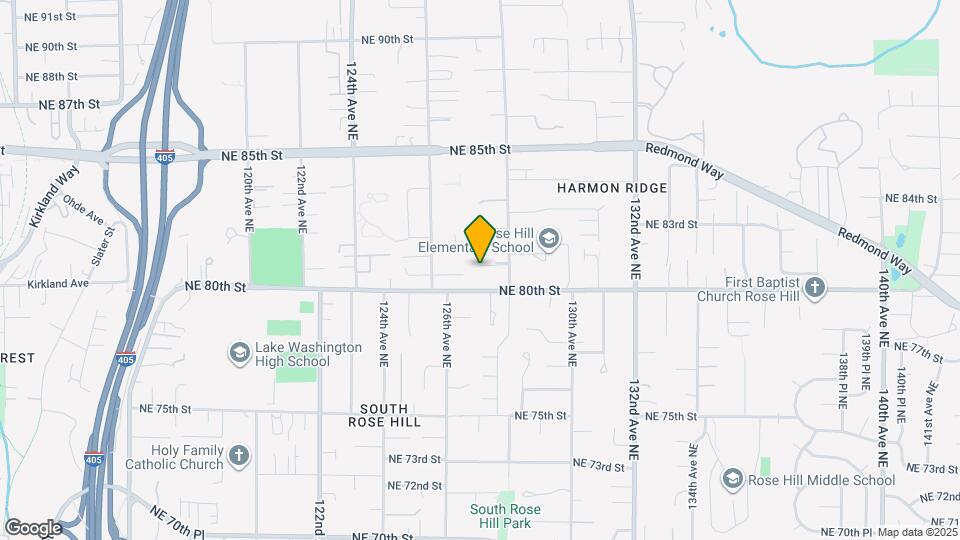 12709 NE 80th Ln Map and Location Details