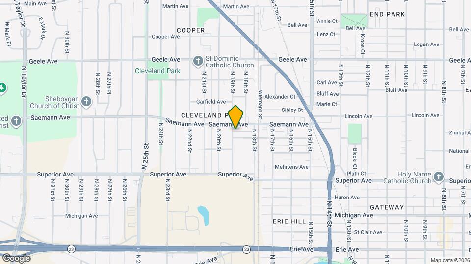 1711 N 19th St, Unit 1711 Lower unit Mapa y Detalles de la Ubicación